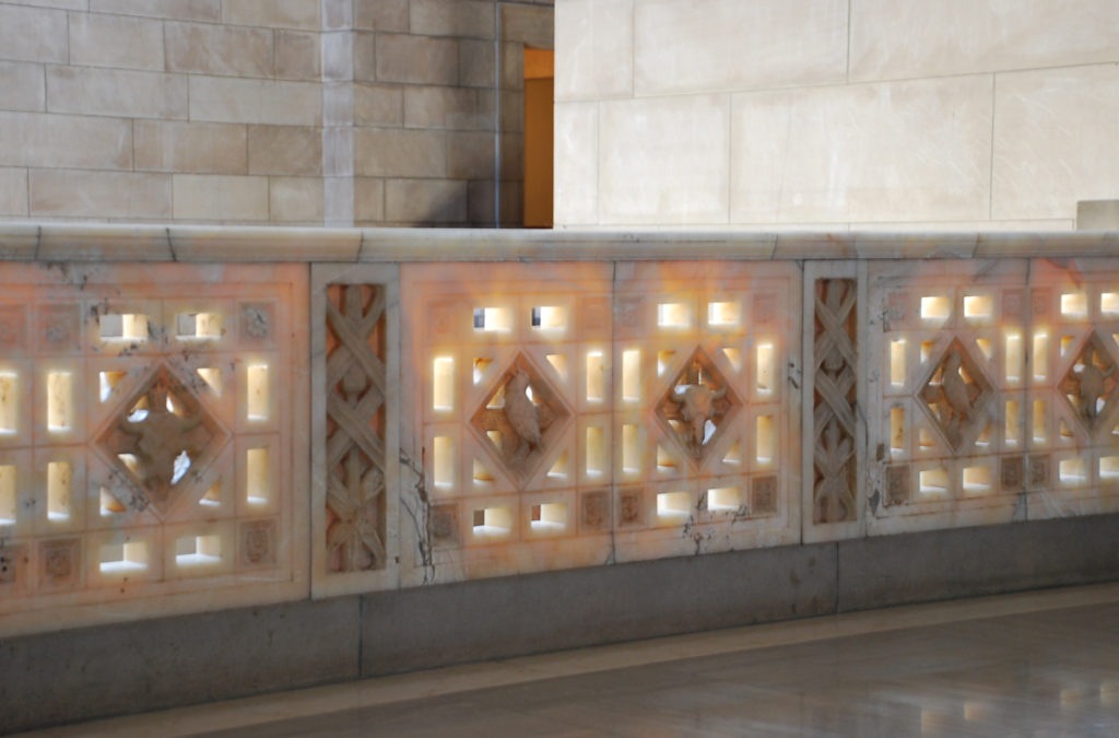 Rotunda onyx balcony railing