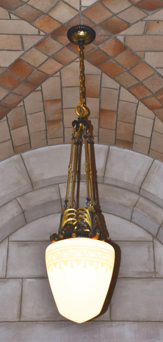 decorative Warner Chamber chandelier missing for years