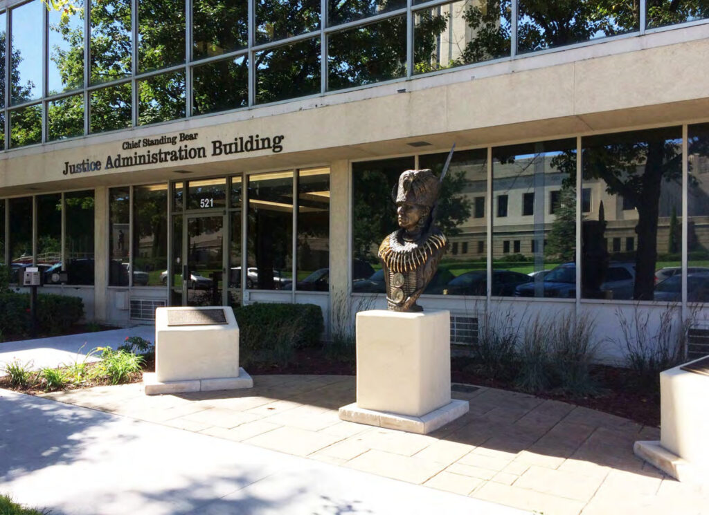 The State of Nebraska honored Ponca Chief Standing