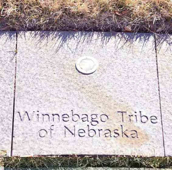 The tribes named in the circle include those