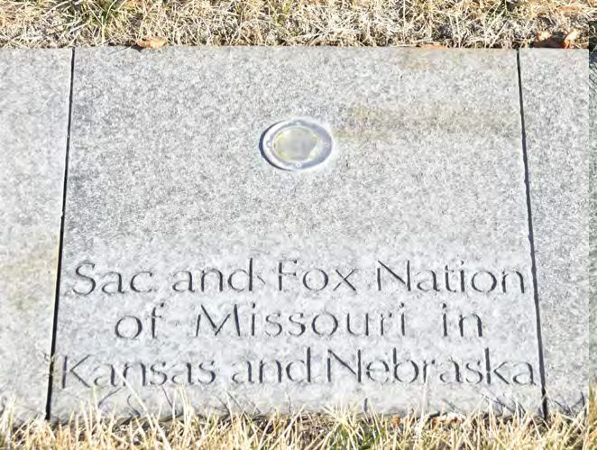 The tribes named in the circle include those