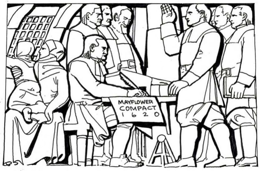 The east pavilion relief panels represent the quest