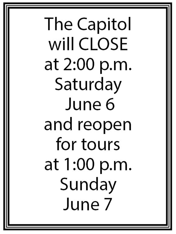 Capitol closed June at 2:00 pm