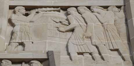6. Walk through the monument and up onto the promenade
